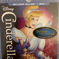 Disney’s CINDERELLA Diamond Edition (Blu-Ray + DVD-1950) NEW!