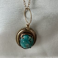14K Gold Filled Turquoise Necklace