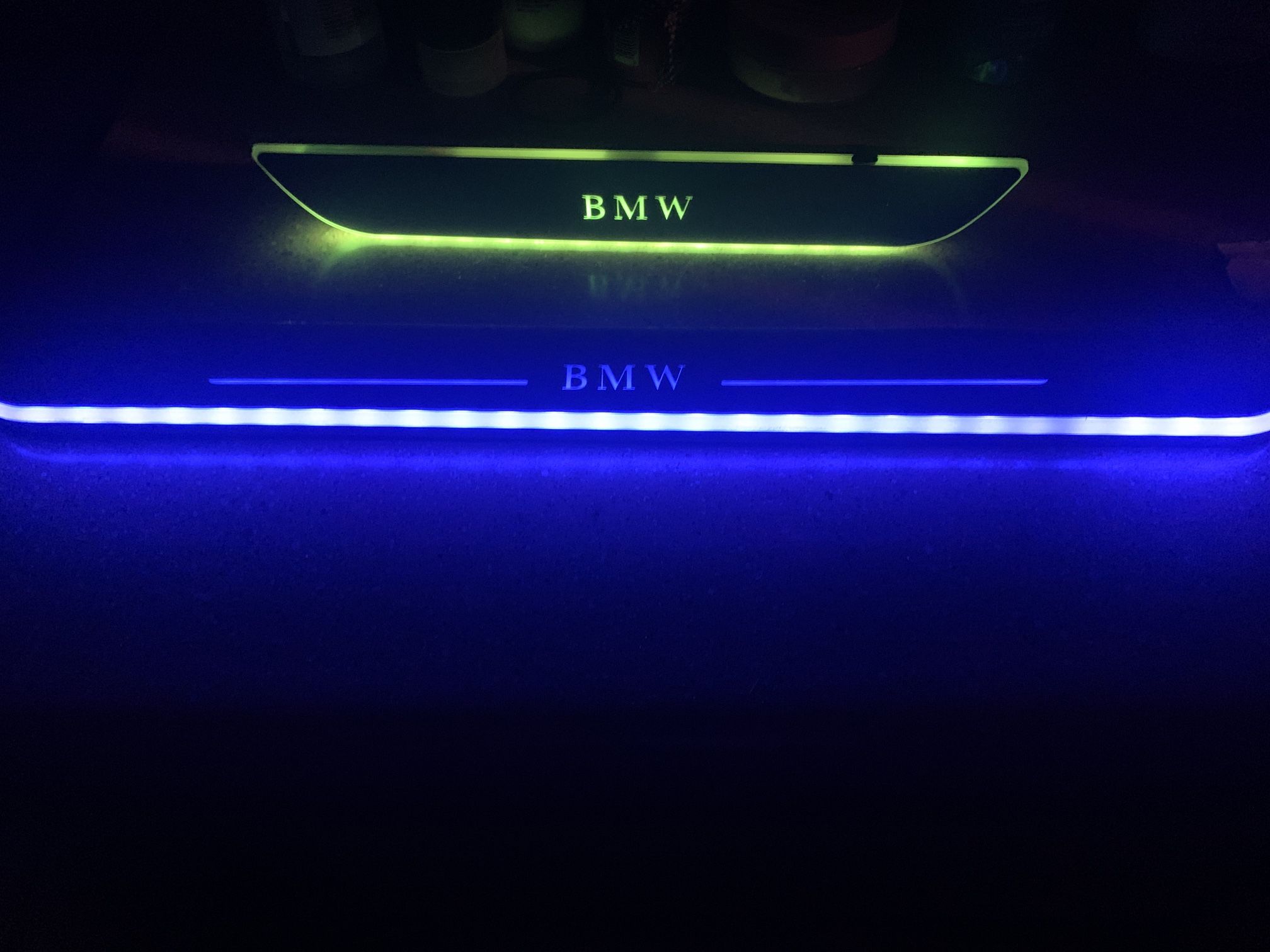 Bmw Illuminated   LED Magnetic BMW Door Sill Pro Lights with 7 Colors Change USB Rechargeable 🧲 EASY INSTALL 