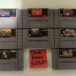 Super Nintendo and Nintendo 64 games