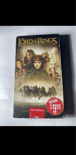 New Line Home Entertainment Fellowship of the Ring VHS 2001 NTSC FS PG-13 CC