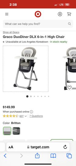 Graco Feeding Chair 