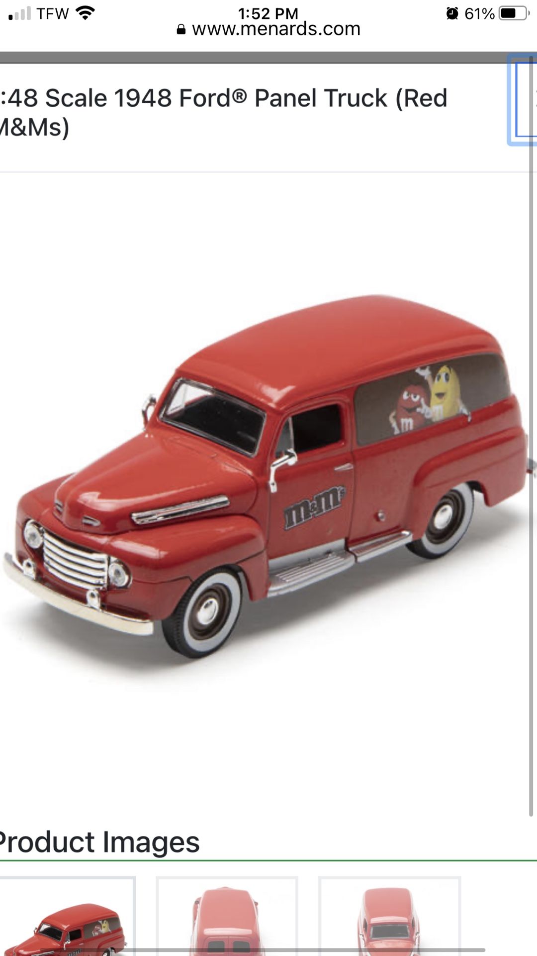 M&M’s Die Cast 1948 Red