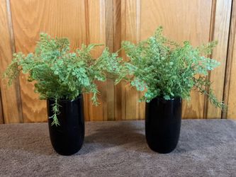 Set of 2 Faux Potted Tabletop Ferns