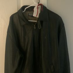 Ralph Lauren Polo  Leather Jacket  Authentic  
