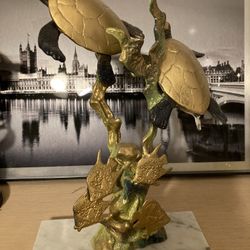 Bronze Turtle 12” Tall X 9.5 “ W