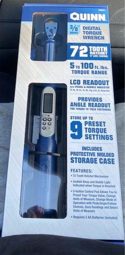 Digital torque wrench 3/8 drive