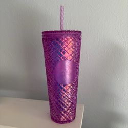 Pink Purple 24oz Iridescent Metallic Starbucks Tumbler
