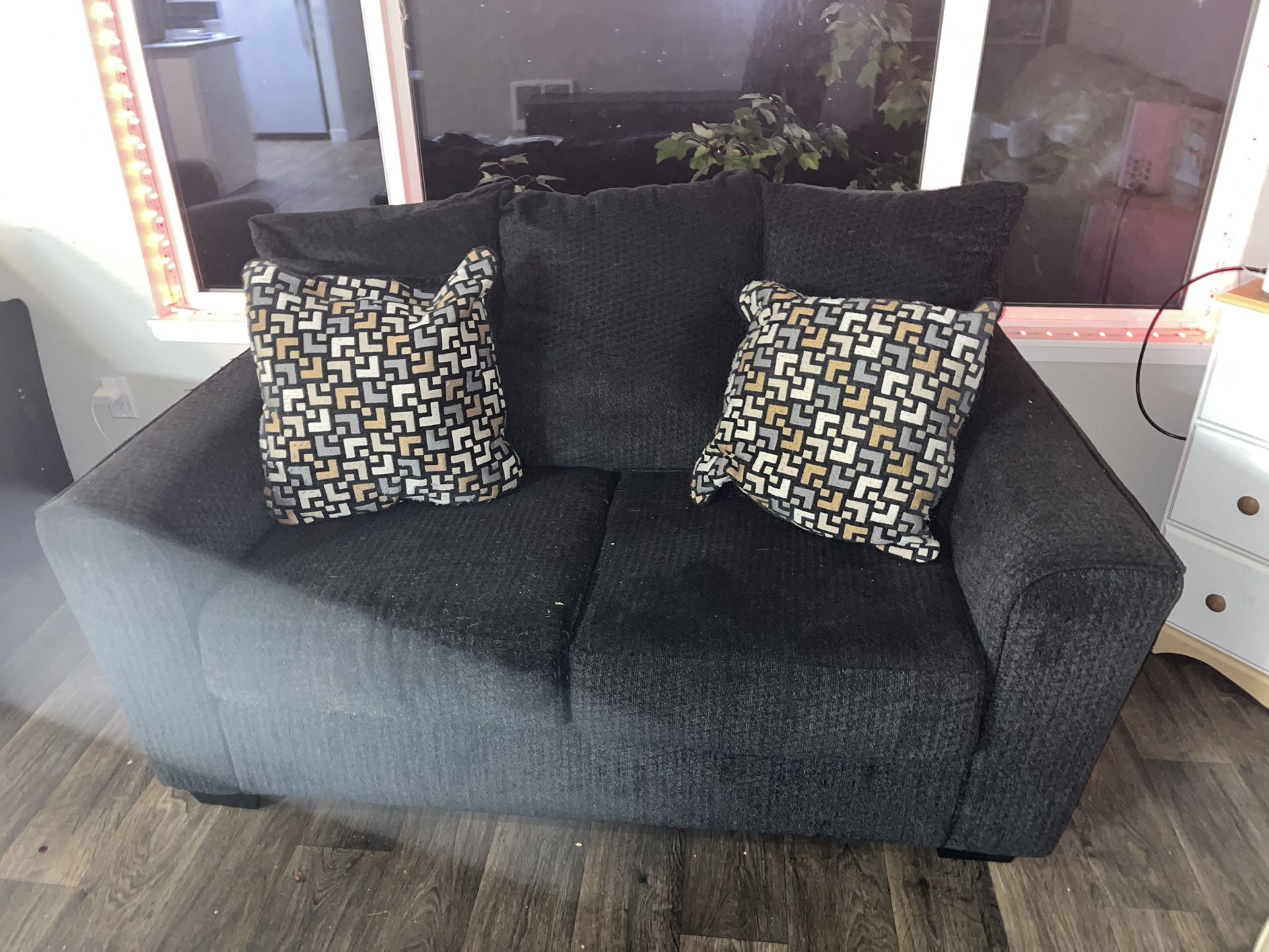 Black Loveseat