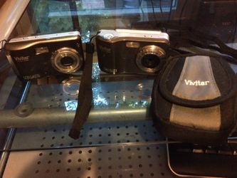Vivitar cameras and case