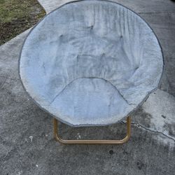 Soft, Plush Folding Accent Moon Chair