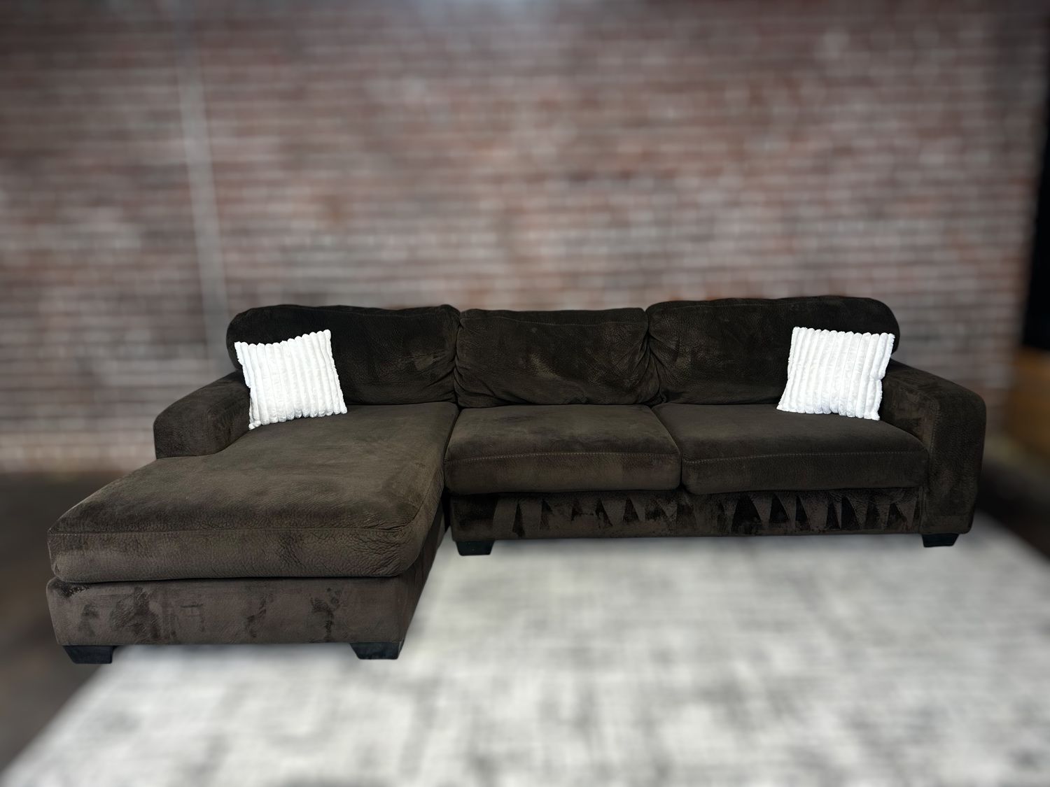 Delivery Available Ashley Brown sectional sofa/couch