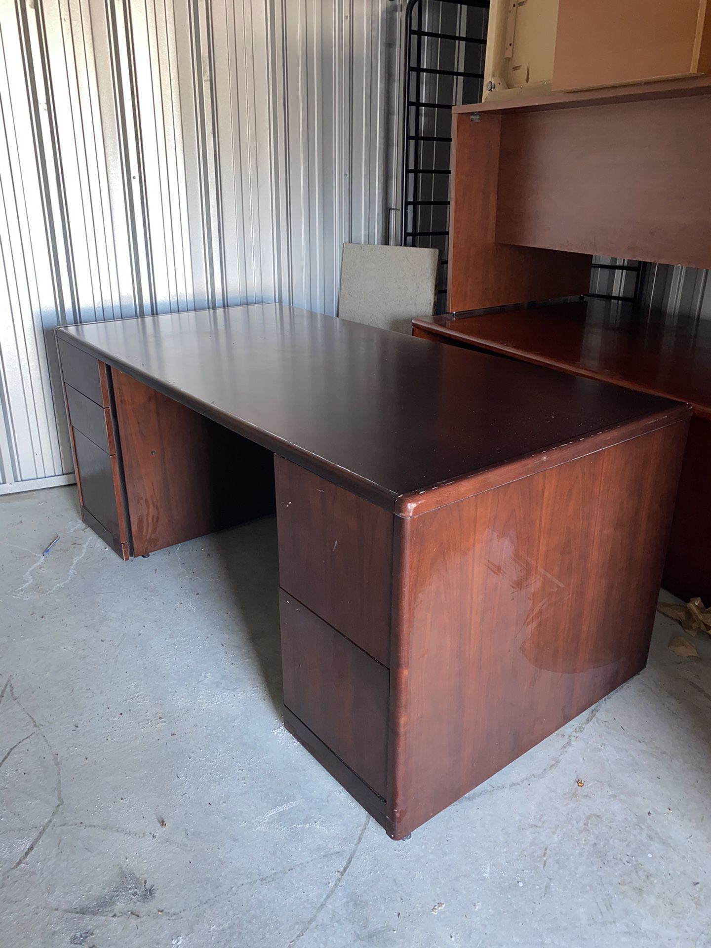 New Desk And File Cabinets