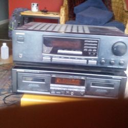FM. AM Receiver&Dual Deck ONKYO