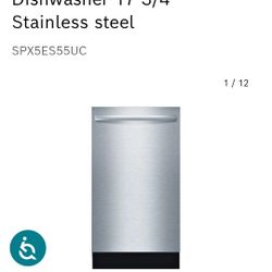 Bocsh compact Dishwasher 18"