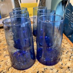 Blue Glass Set