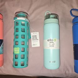 4 on the go tumblers for hot/cold 22oz NEW never used $12EACH Parma dark green one is glass 
