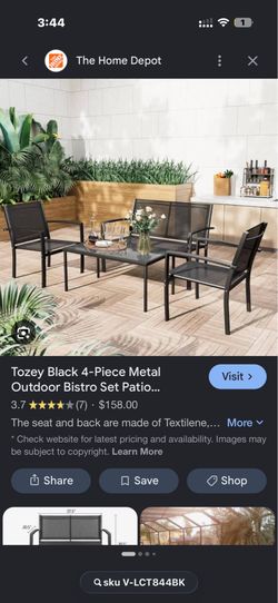 Brand new patio furniture table set still in box‼️