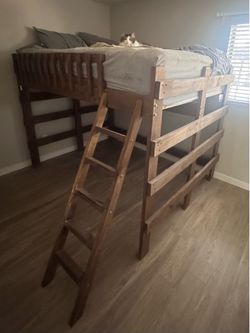 Handcrafted Queen Loft Bed (by Elgin)