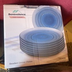 Brand new Blue dinner plates