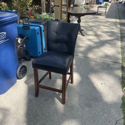 Bar stool Wooden Frame, Padded seat and back, 19w,19deep, seat at 25 high, back at 42, $10