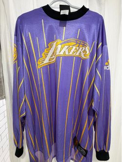 Men’s Vintage 90’s Adidas Los Angeles Lakers Purple Pullover Soccer Jersey Shirt