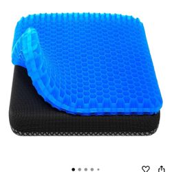 Gel Seat Cushion, Cooling seat Cushion (Super Large & Thick), Breathable Honeycomb Design Absorbs Pressure Points Seat Cushion, Gel Cushion for Office