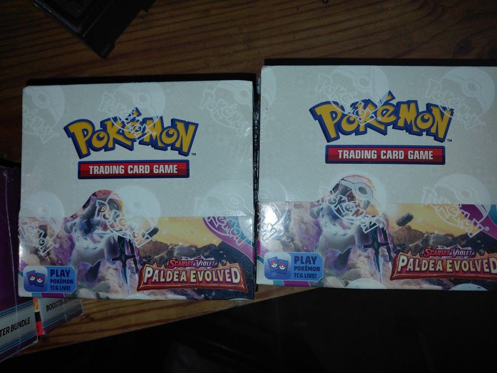 2 Paldea Evolved Booster Boxes Pokemon Tcg Sealled New