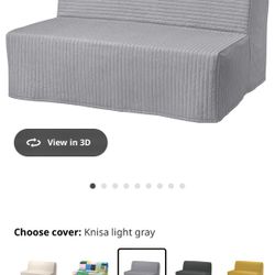 (Free delivery 🚚) Ikea Lycksele Lövas Gray Sleeper Loveseat 🛋️ 