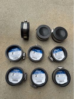 Fernco 2 in. PVC DWV Flexible Cap (lot of 9)