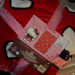 hello kitty valentines blanket