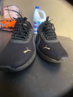 Black/gold puma softfoam