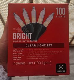 Clear Christmas Light