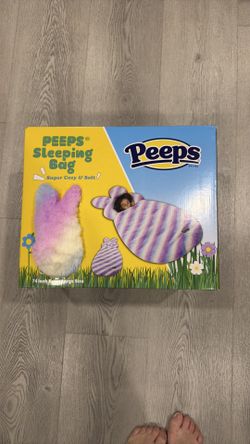 Peeps 74 Inch Extra Large Bunny Sleeping Bag, Super Cozy & Soft, Easter
