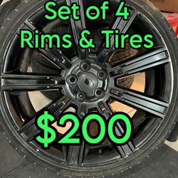 Rims and Tires 20’s Fits Ford, Land Rover, Lincoln and more.