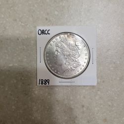 1889 Morgan Silver Dollar.  Uncirculated 