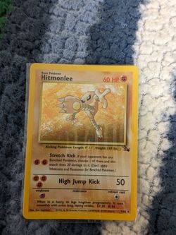 Pokémon Hitmonlee Holographic Fossil