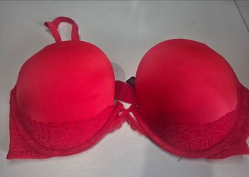 Victoria's Secret red bra very sexy padded Demi 34 DD
