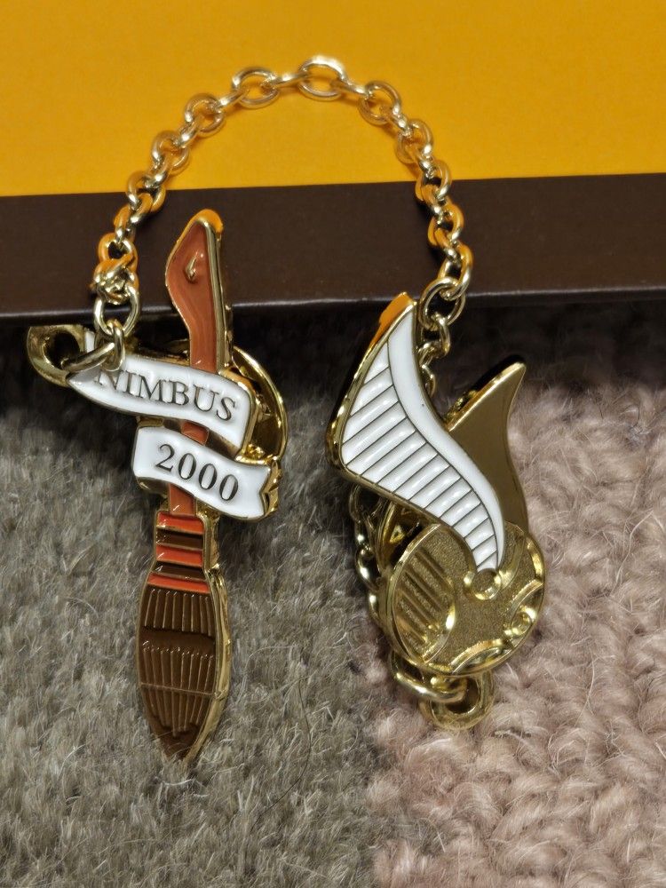 Harry Potter Nimbus 2000 & Golden Snitch Enamel Metal Pin