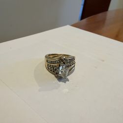 Diamond Wedding Band  14k  size 4.5