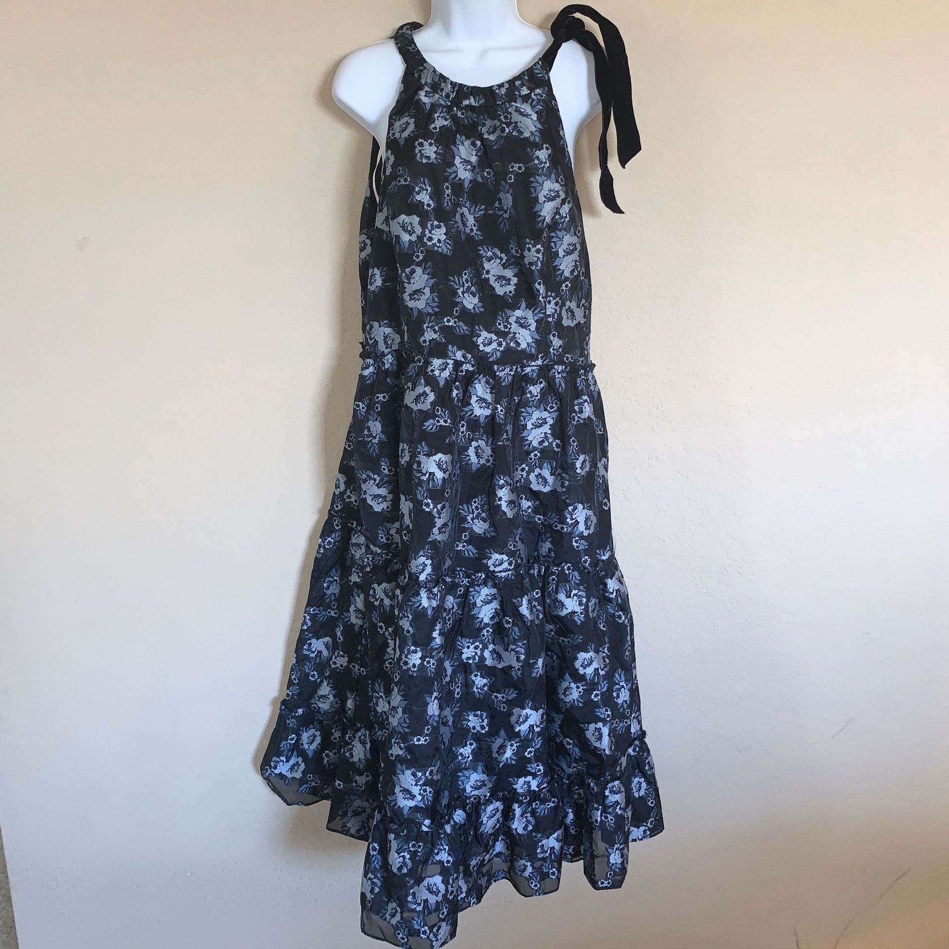 Kate Spade Prairie Rose Velvet Tie Dress size 12