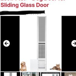 NEW IN BOX PET/DOGGIE DOOR FOR SLIDING DOORS