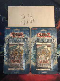 Yu-Gi-Oh! Tactical Evolution Sealed 1st Edition Blister Pack X2
