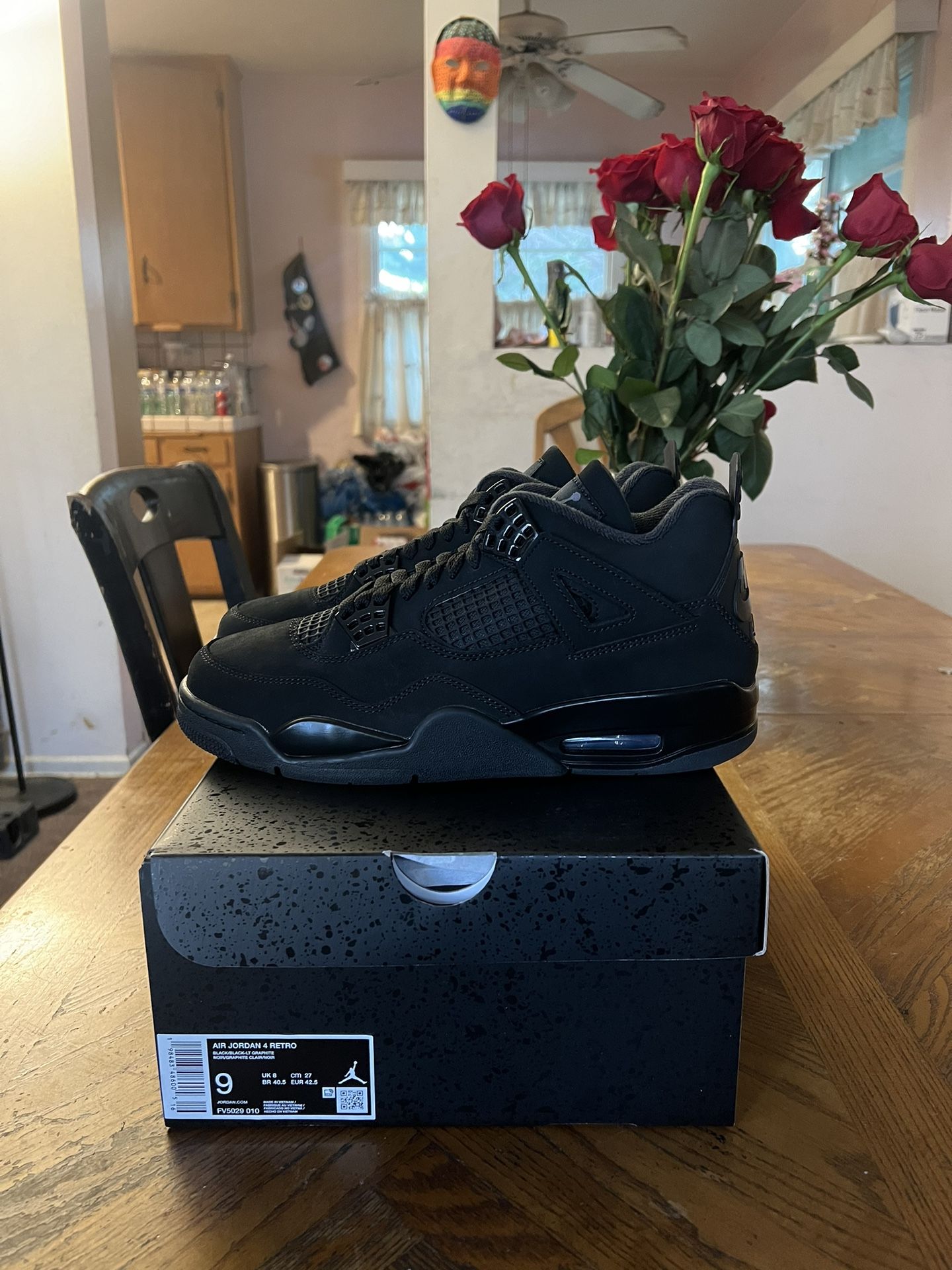 Jordan 4 Retro Black Cat (2025) Size 9