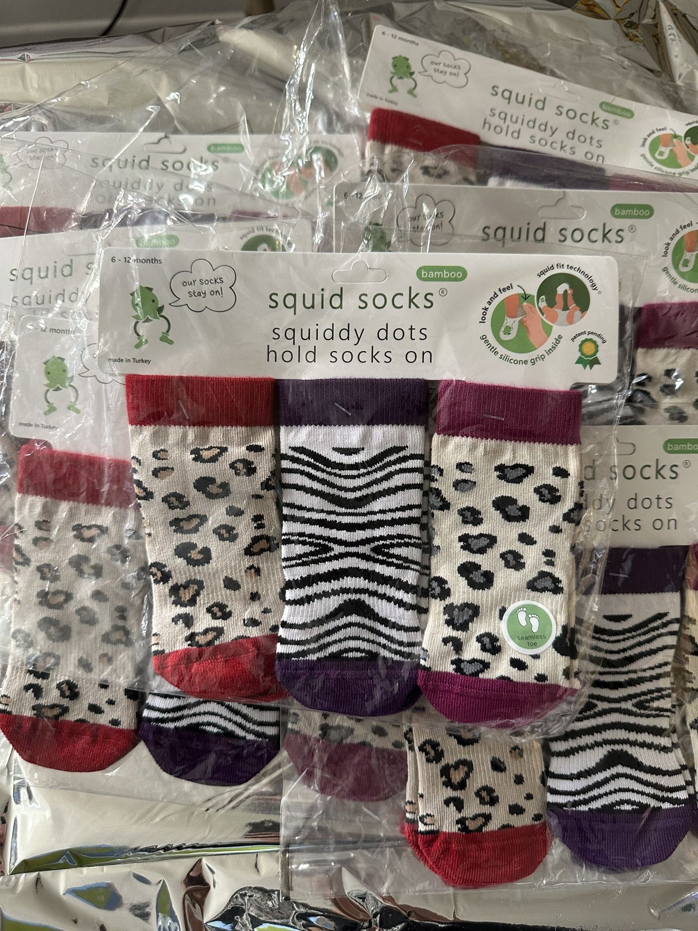Squid Socks ( Grip Socks No Slip) Pack Of 3
