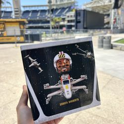 San Diego Padres Xander Bogaerts Star Wars X-Wing Theme Game Bobblehead