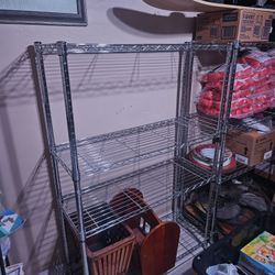 Set Of 2 Metal Shelves