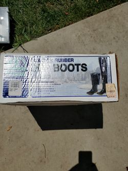 Hip rubber boots