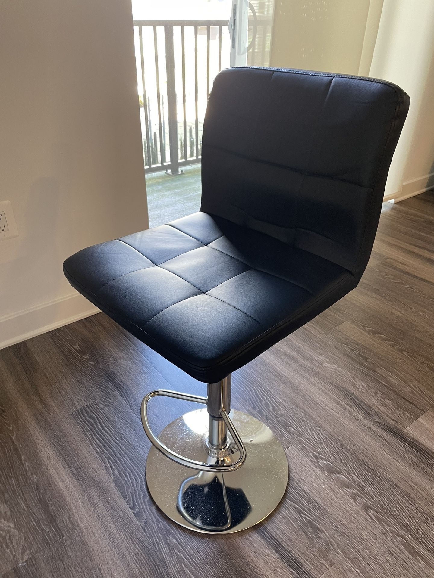 Metal bar stools (two)
