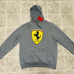 Puma Men's Ferrari Race Big Shield Hoodie Pullover Size XL Relaxed Fit 627054 02